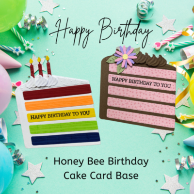 Rainbow Cake Shaped Card