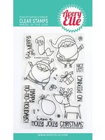 AVERY ELLE INC. Ho-Ho-Holidays Clear Stamp