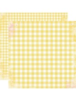 SIMPLE STORIES Life In Bloom - Daffodil Gingham