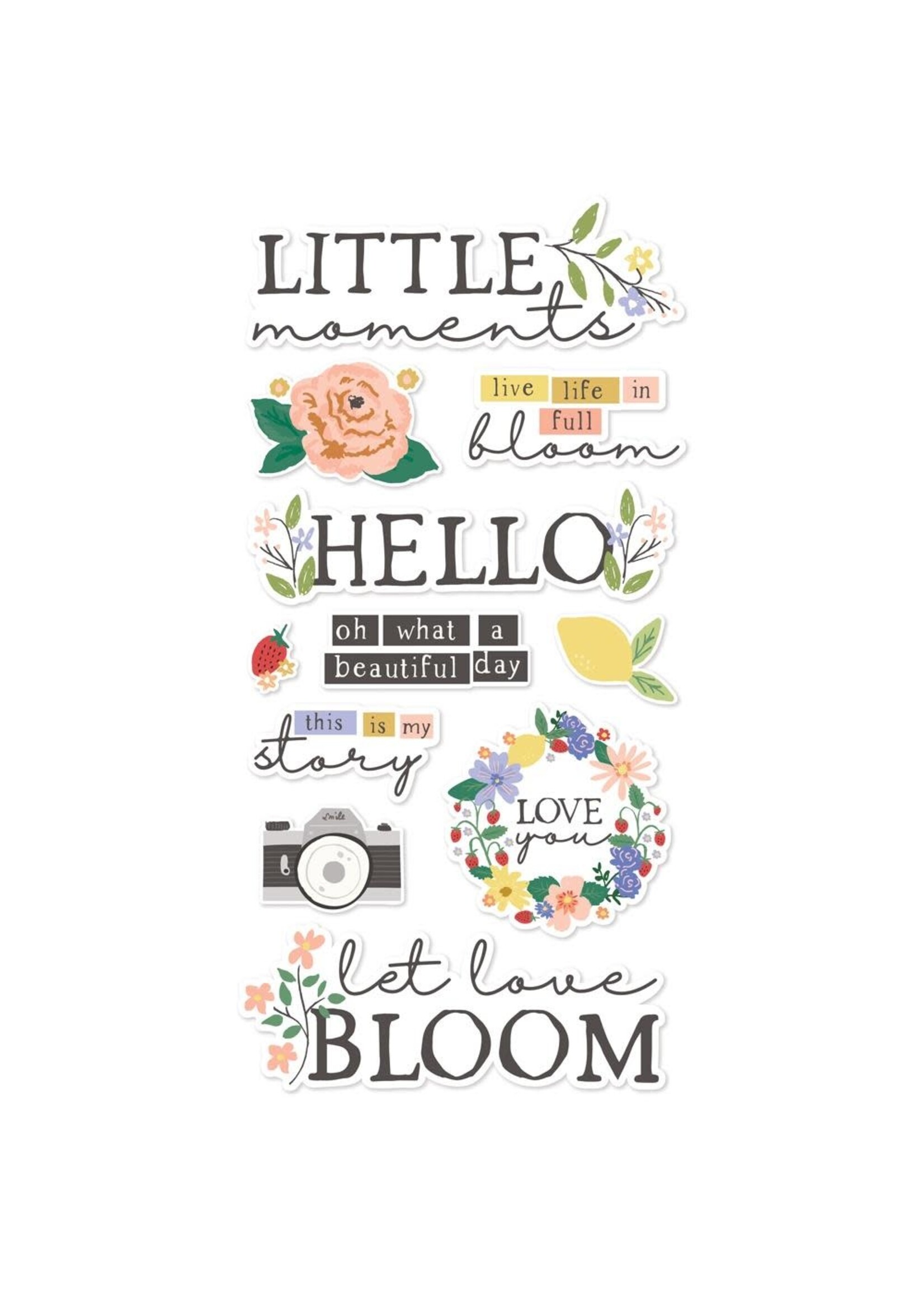 SIMPLE STORIES The Little Things Foam Stickers
