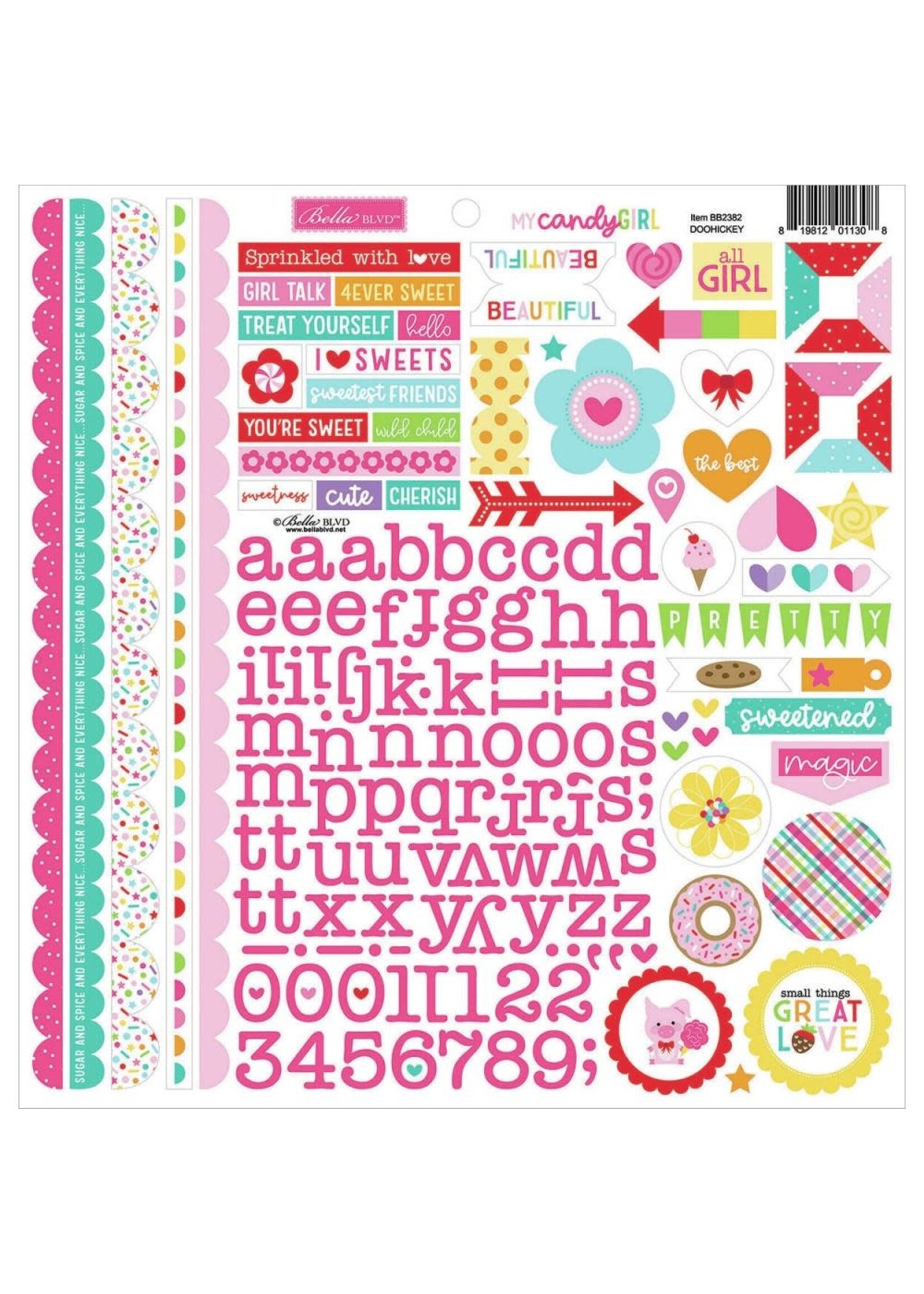 Bella Blvd My Candy Girl - 12x12 Cardstock Stickers