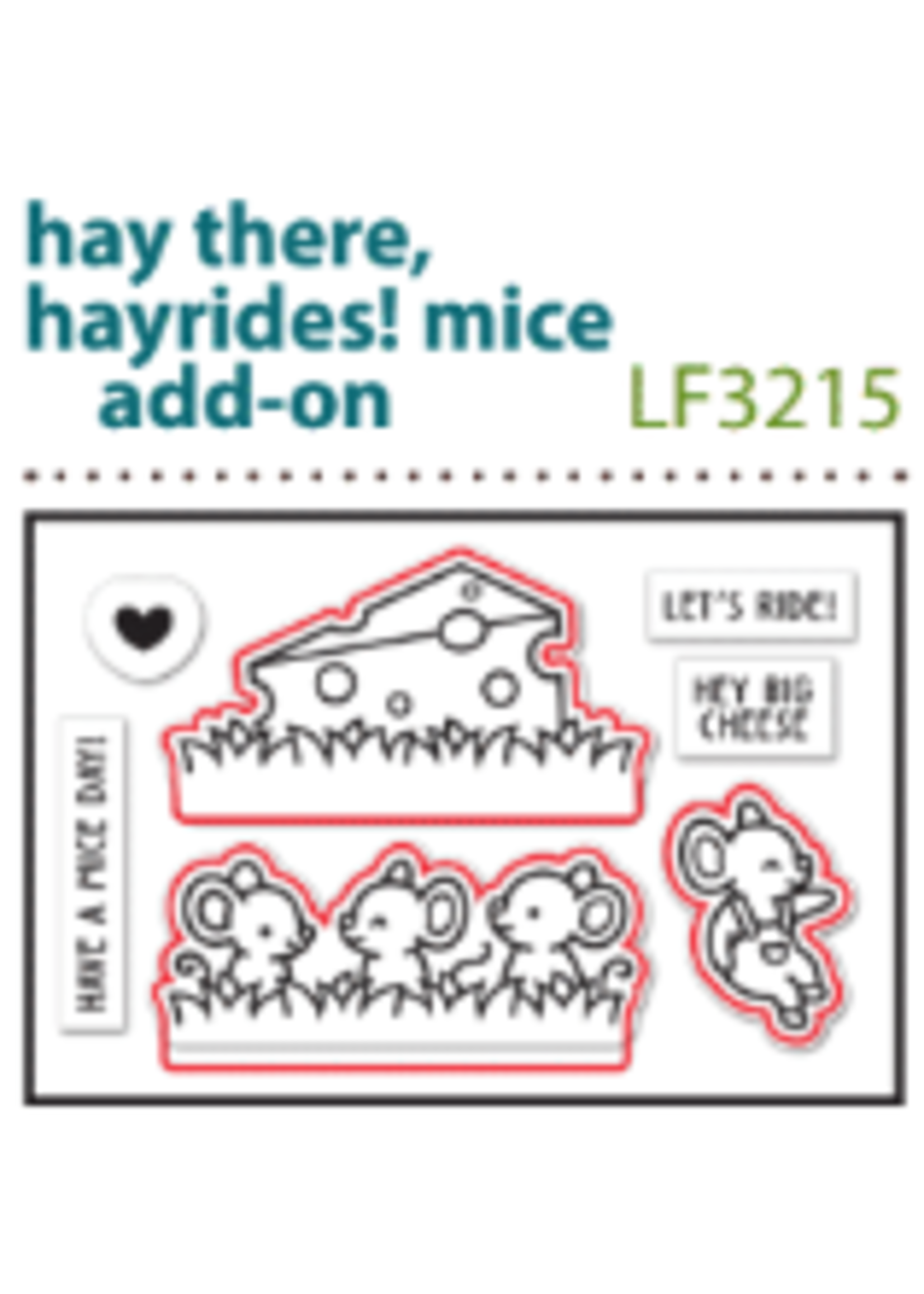 LAWN FAWN Hay There, Hayrides! Mice Add-On