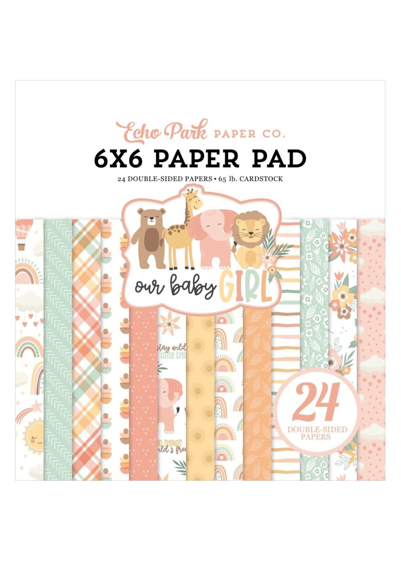 ECHO PARK PAPER COMPANY Our Baby Girl - 6x6 Paper Pad