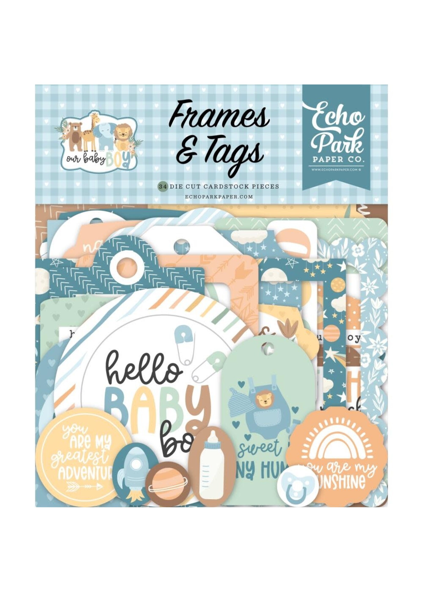 ECHO PARK PAPER COMPANY Our Baby Boy - Frames & Tags