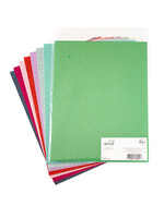 PINKFRESH STUDIO Essentials Glitter Cardstock Pack, Color Sampler (8 Sheets)