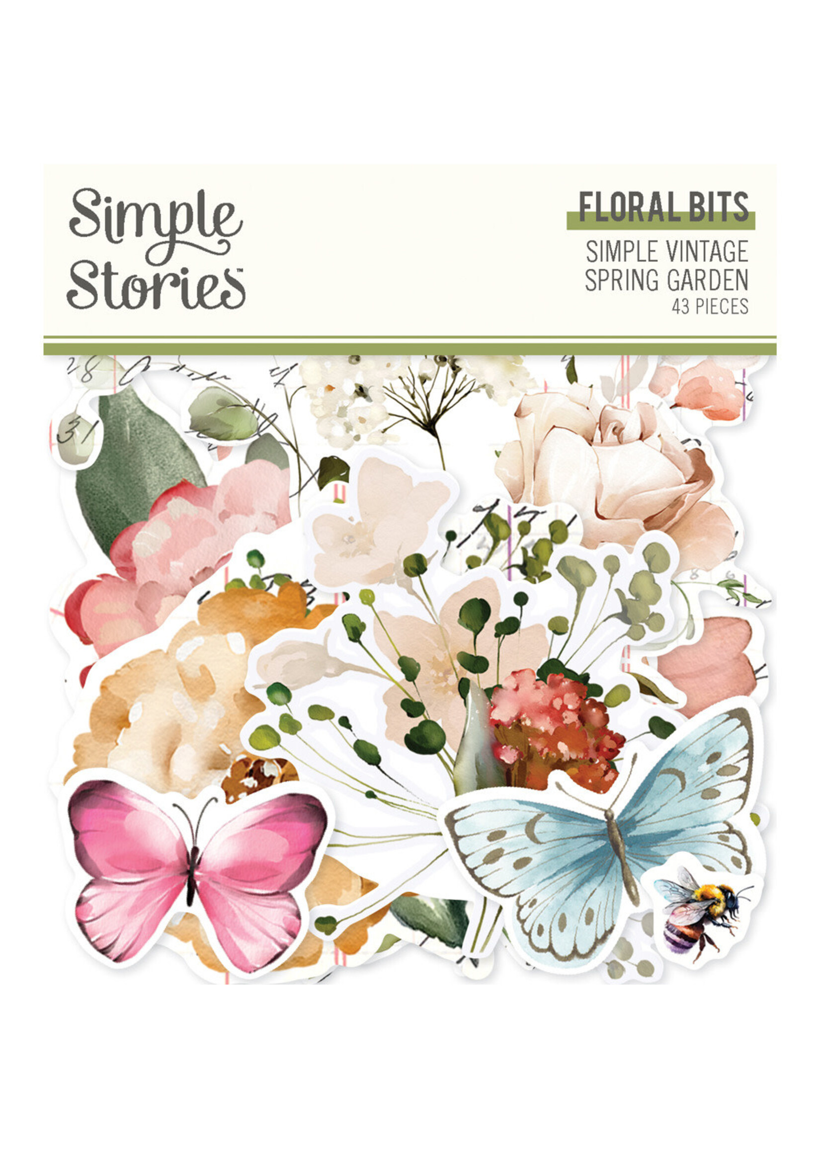 SIMPLE STORIES Simple Vintage Spring Garden Floral Bits