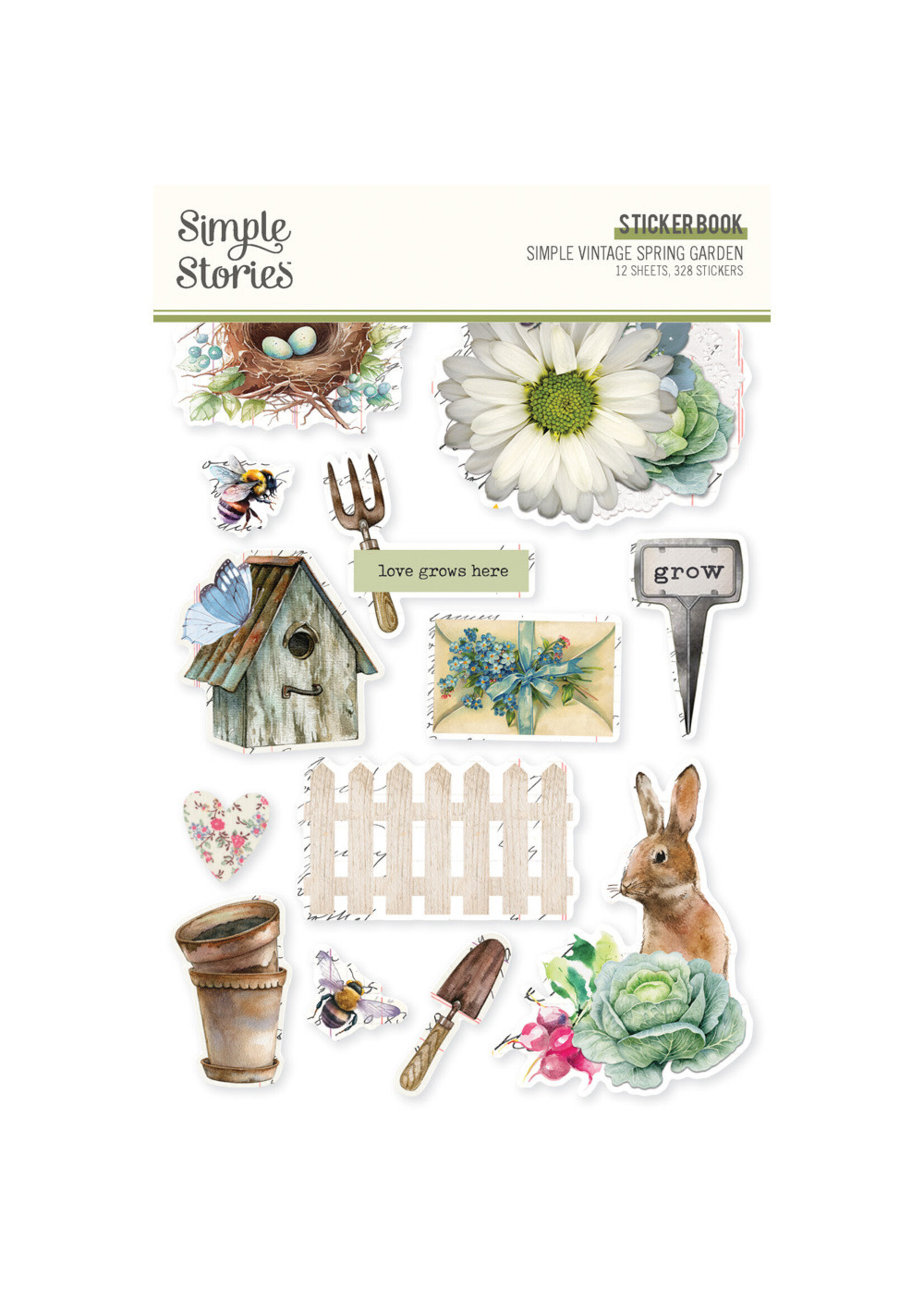 SIMPLE STORIES Simple Vintage Spring Garden Layered Bits
