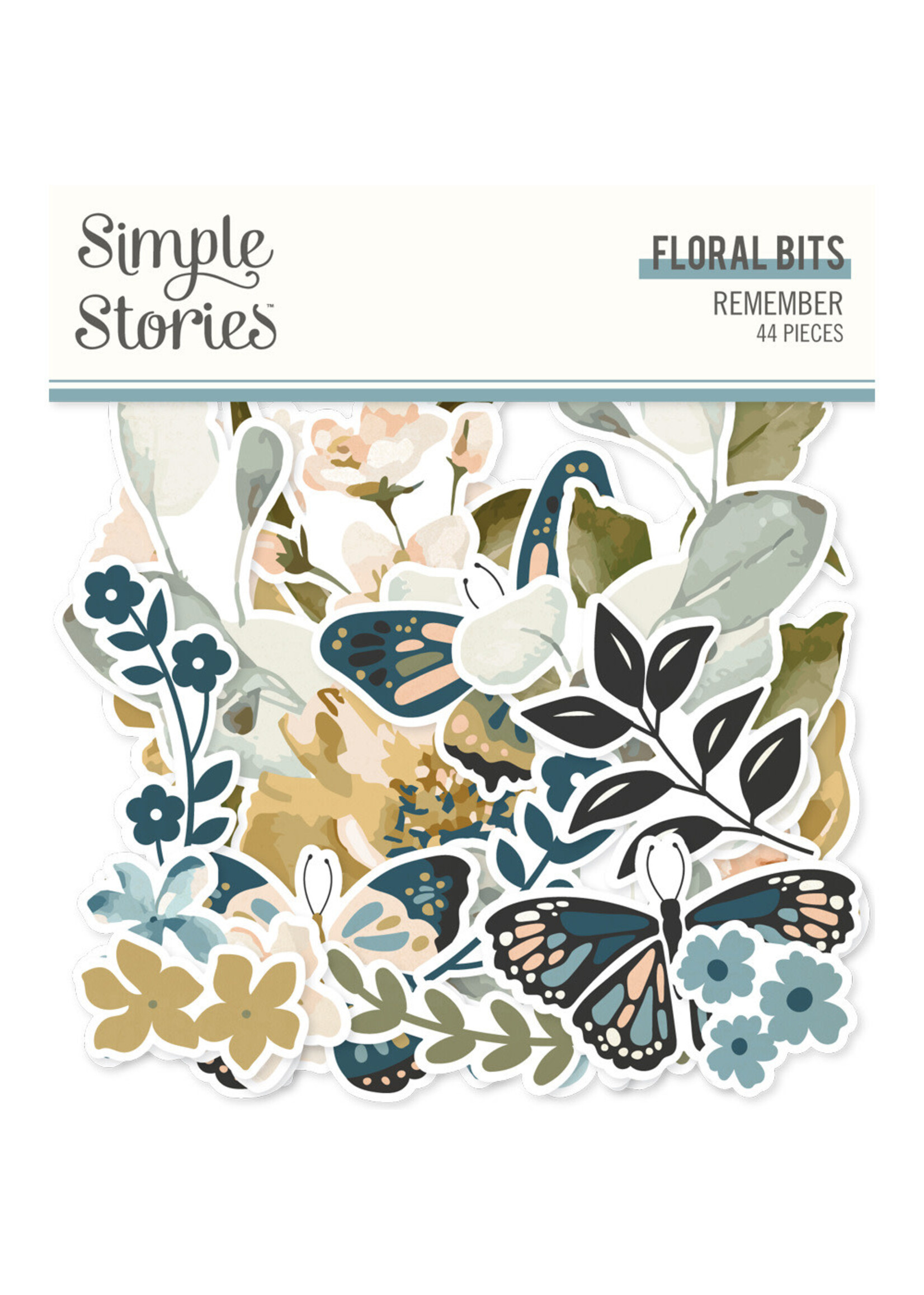 SIMPLE STORIES Remember Florall Bits & Pieces