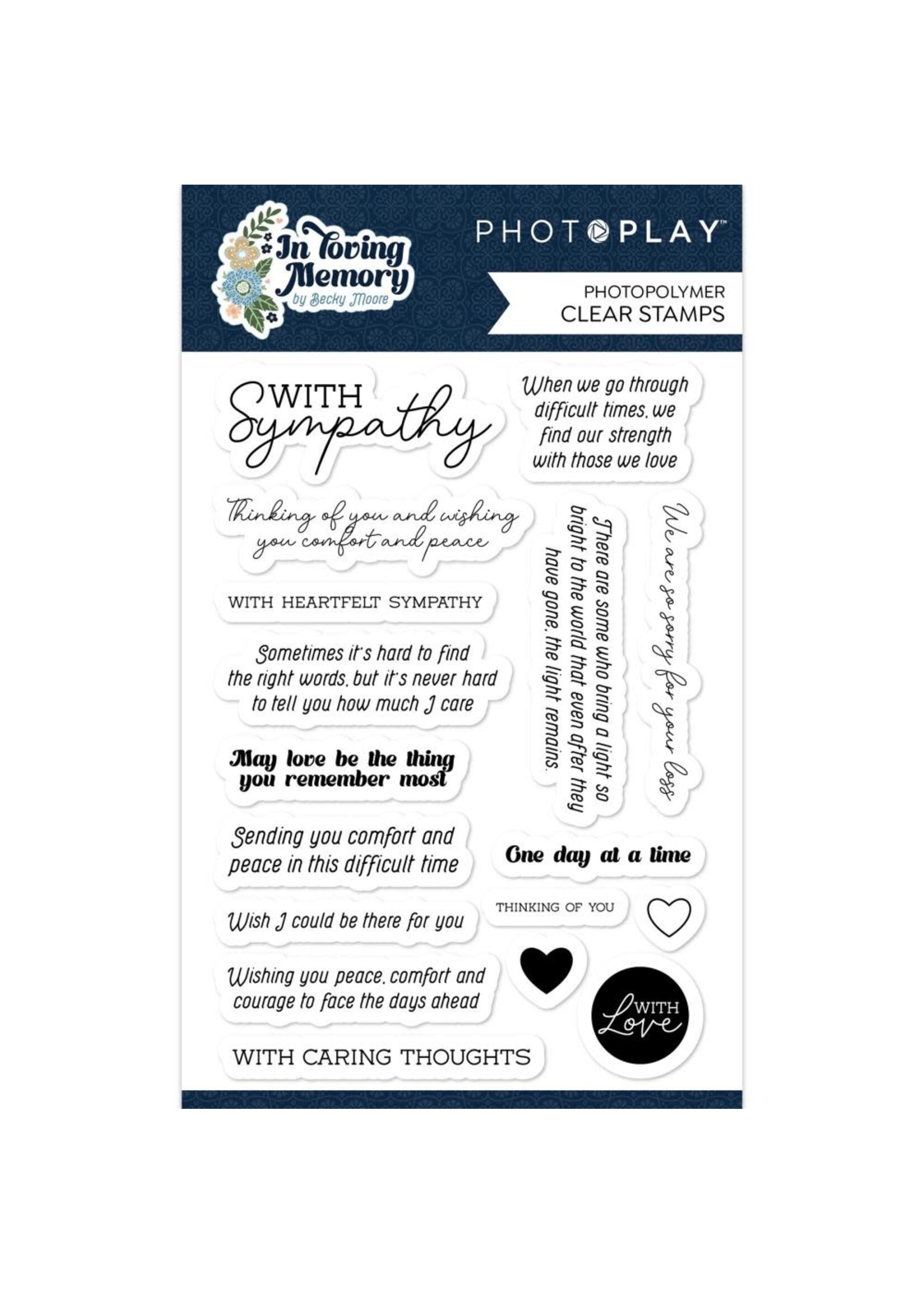 PHOTOPLAY In Loving Memory - Stamps
