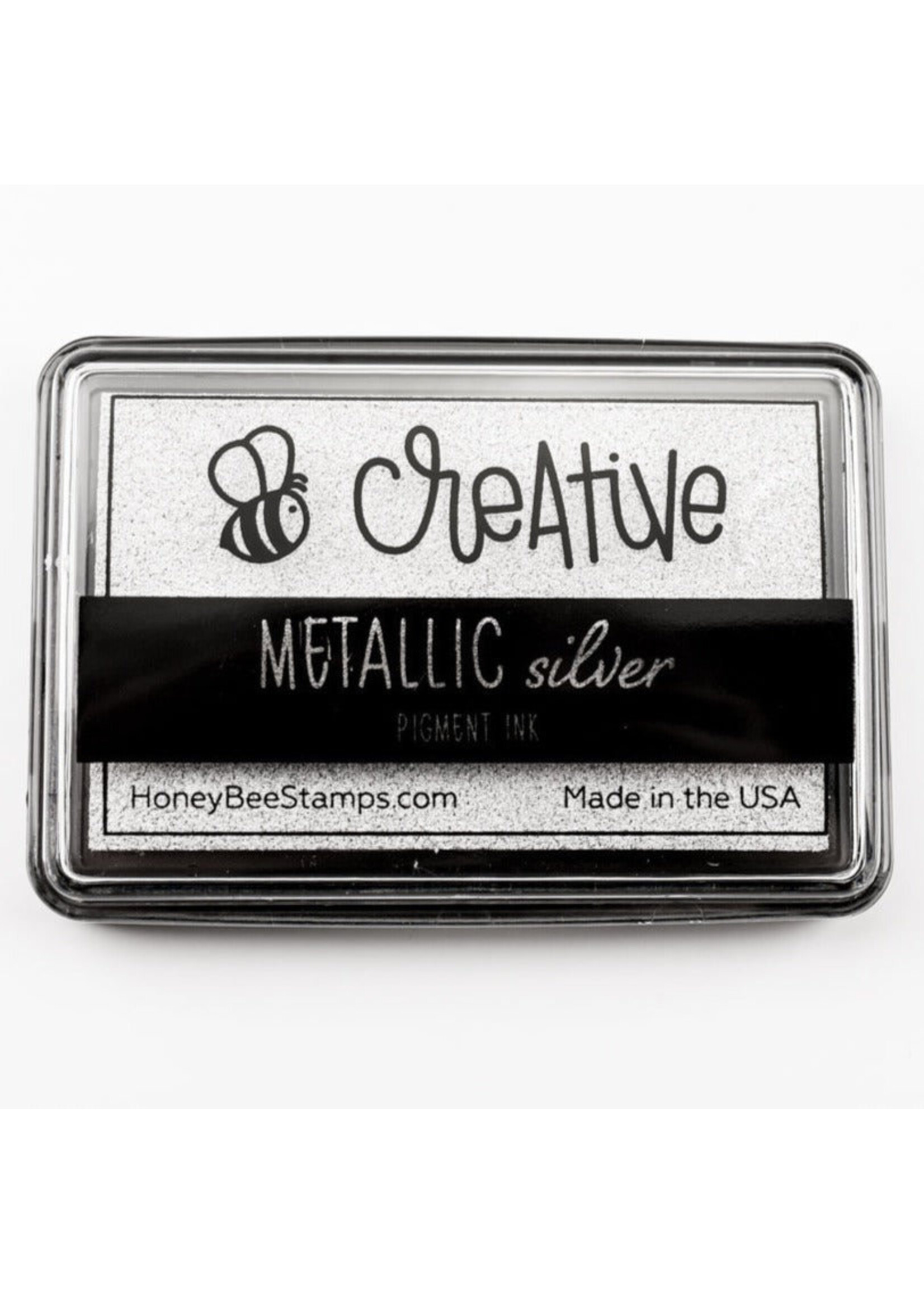Honey Bee Stamps Metallic Silver Pigment Ink