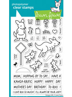 LAWN FAWN Kanga-riffic stamps