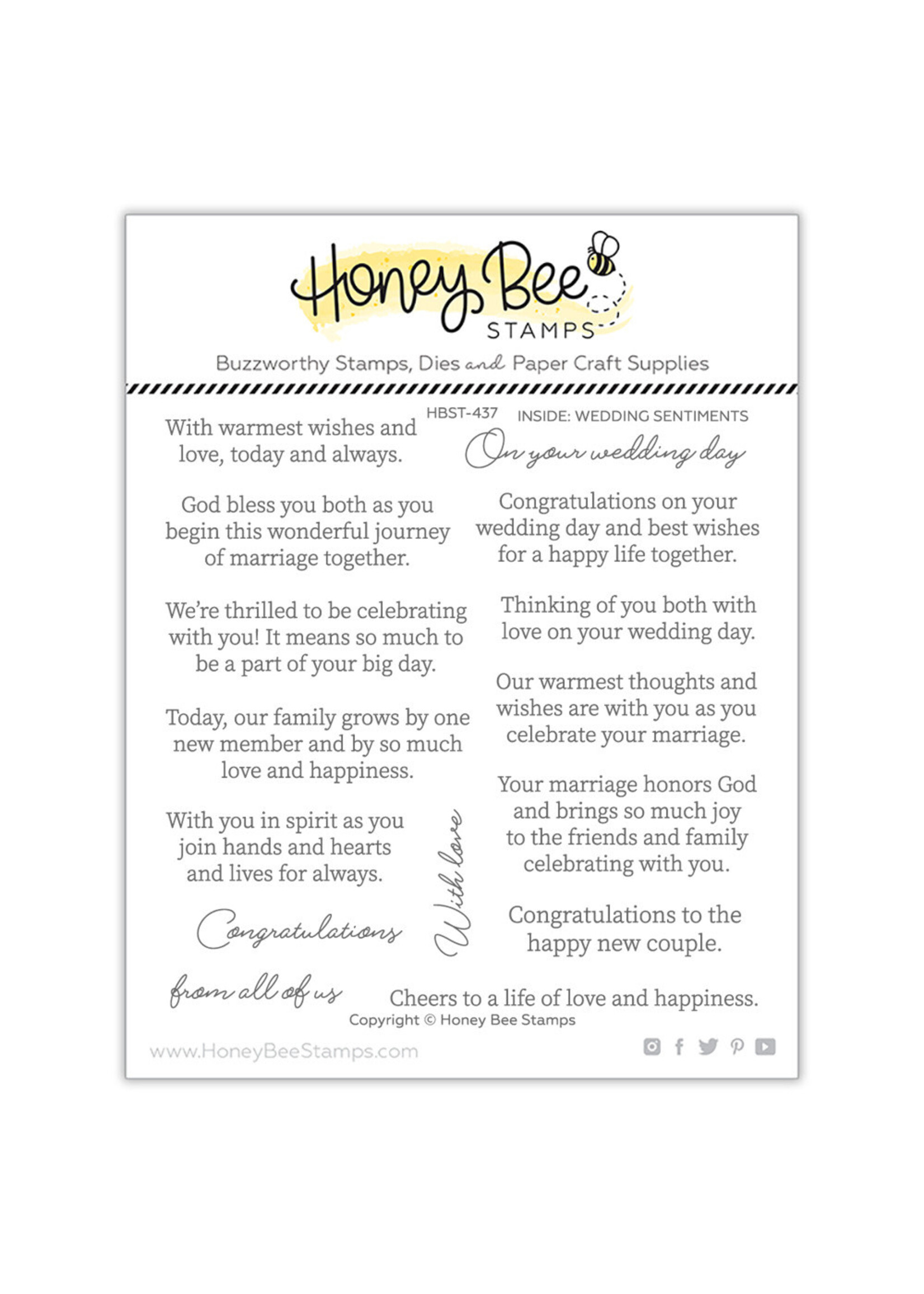 Honey Bee Stamps Honey Bee Stamps- Inside Wedding