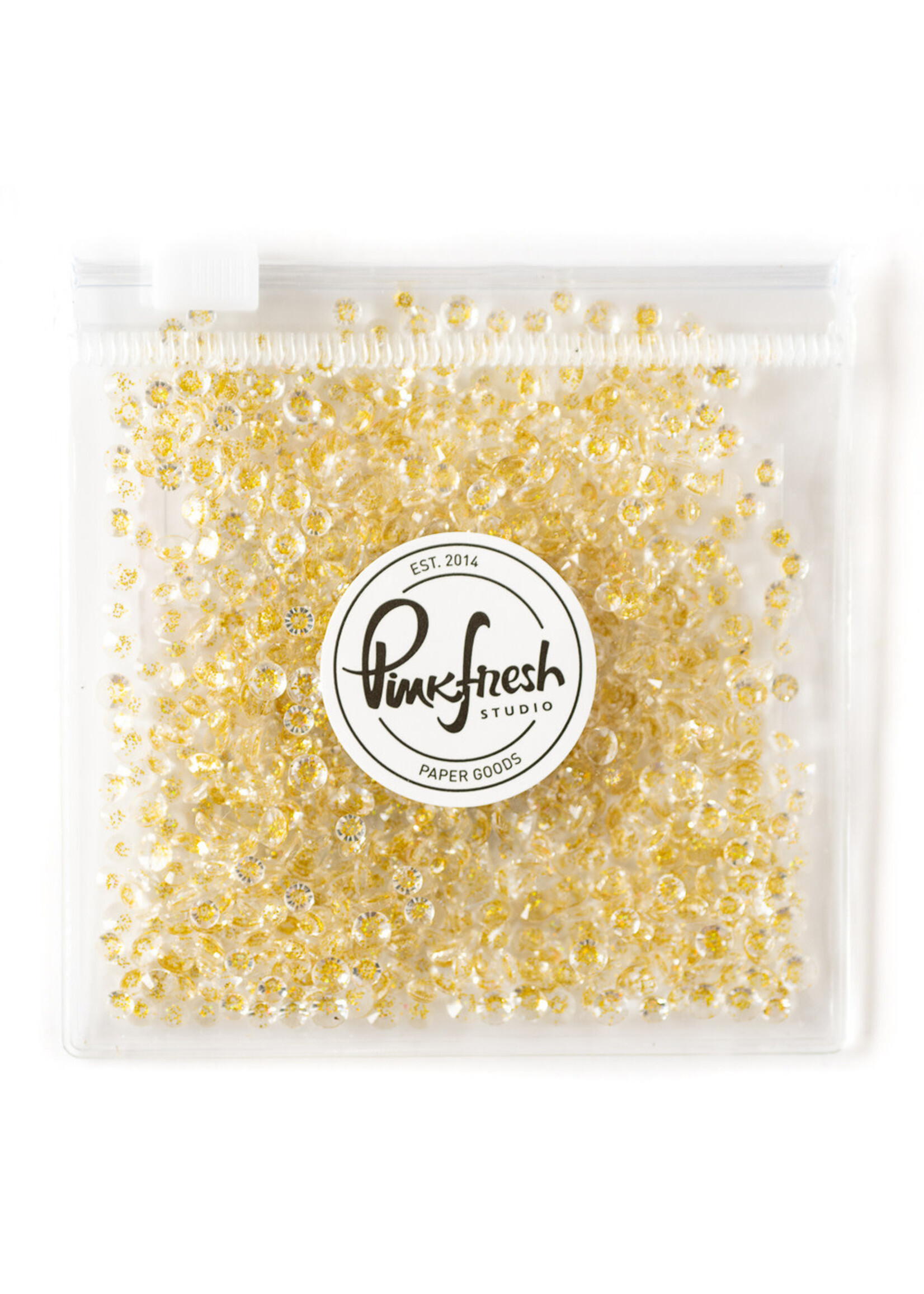 PINKFRESH STUDIO Gems, Clear with Gold Dust
