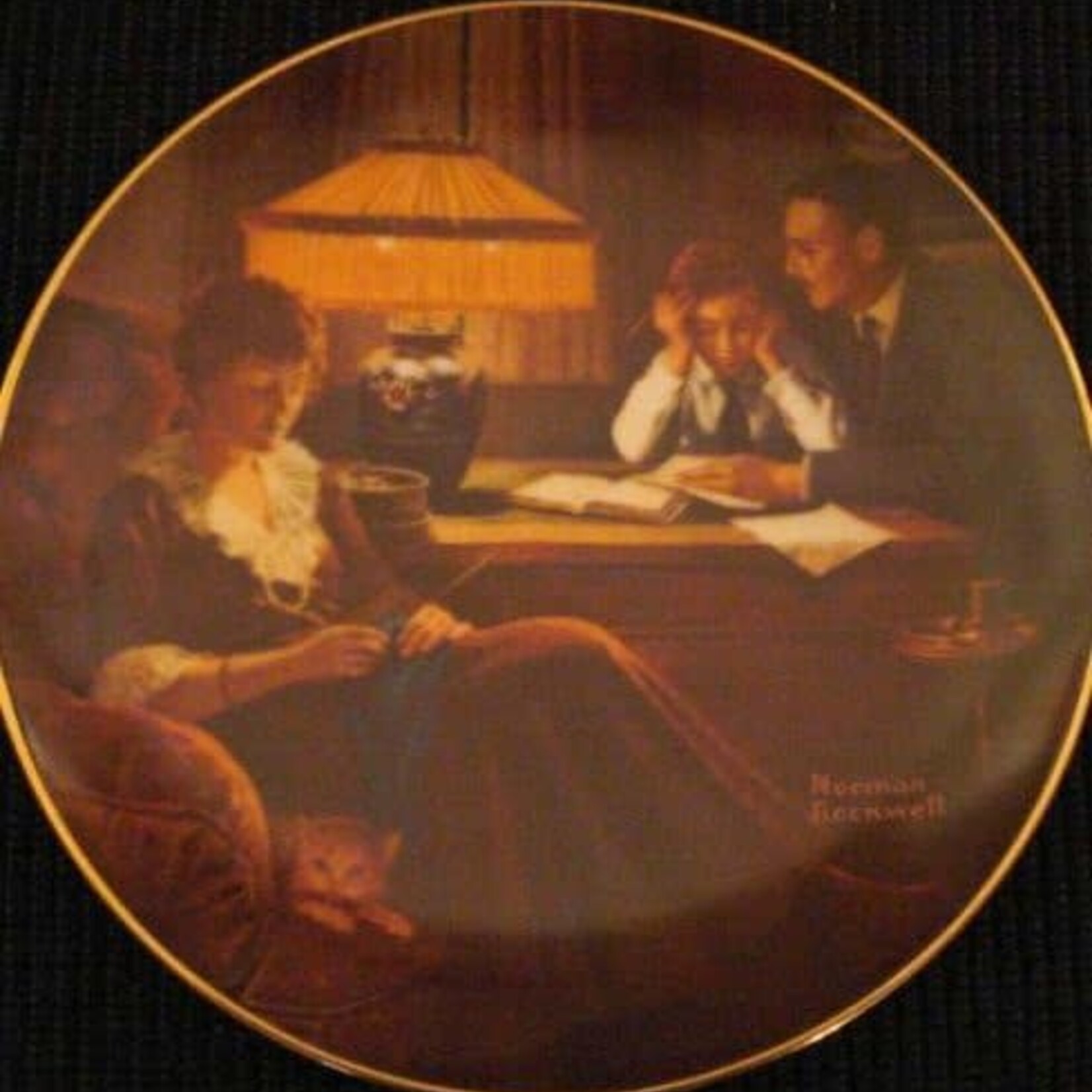 Norman Rockwell Plate Father's Help #6905B