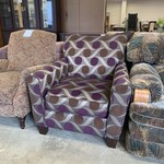 Purple Spotted Armchair