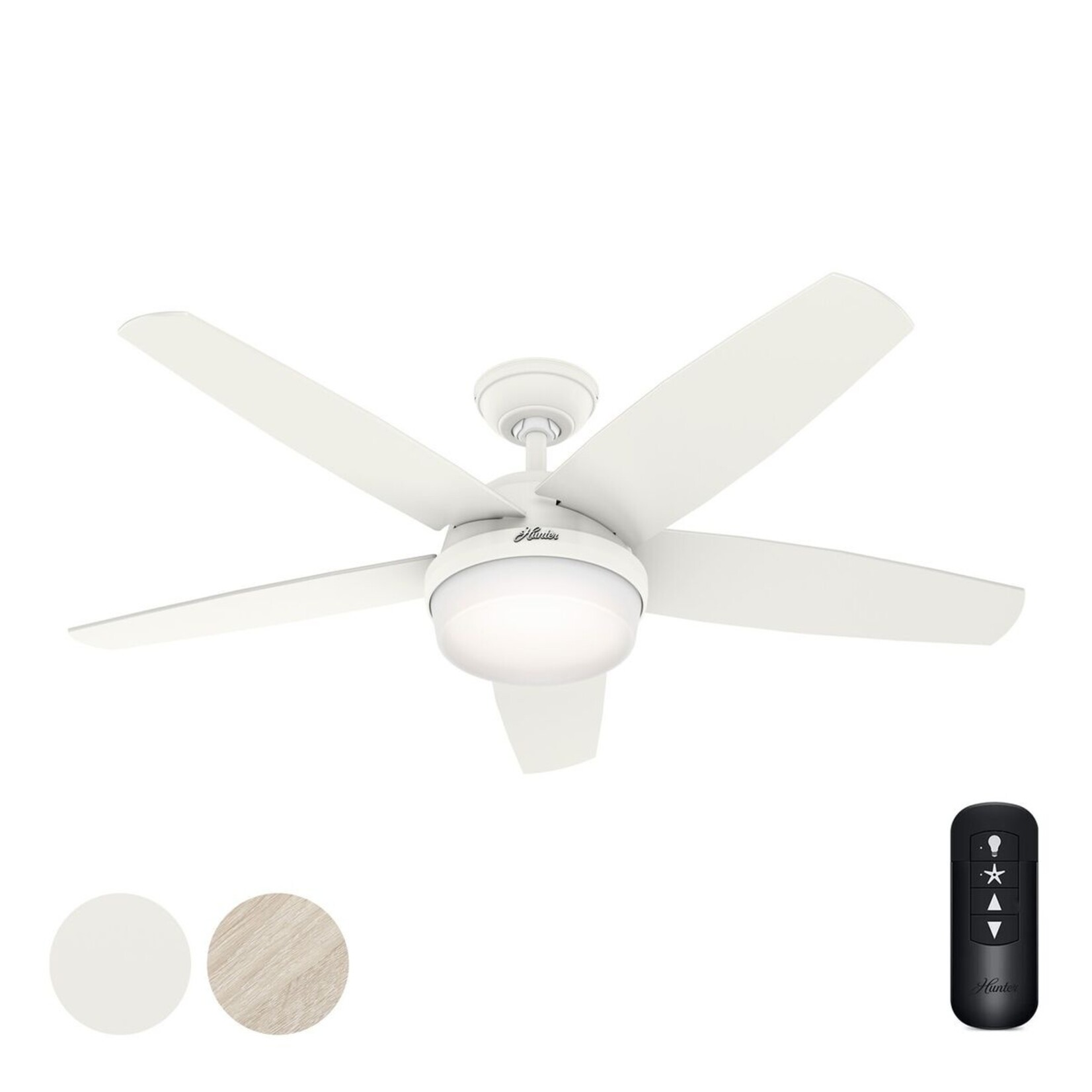 Matte White Ceiling Fan