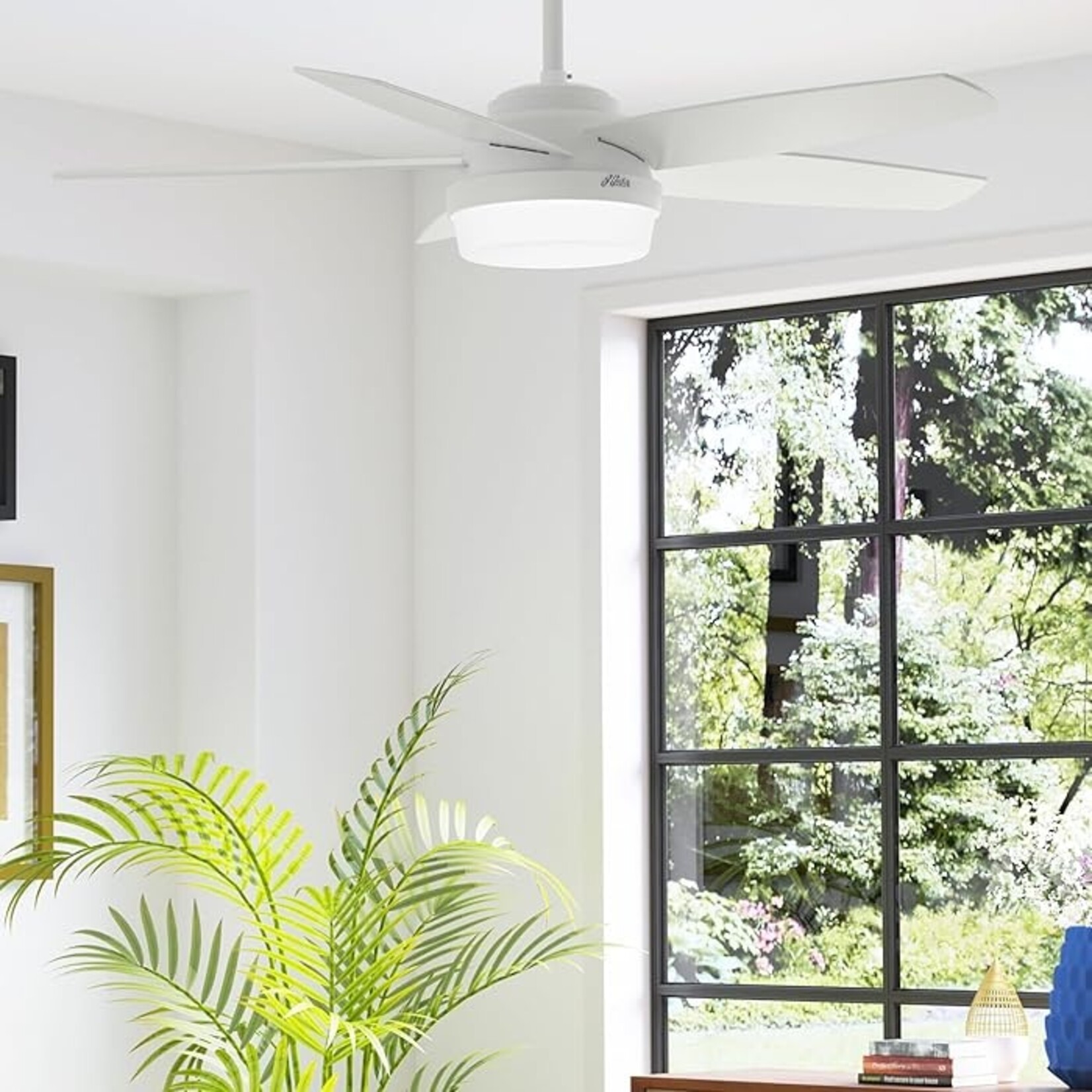 Matte White Ceiling Fan