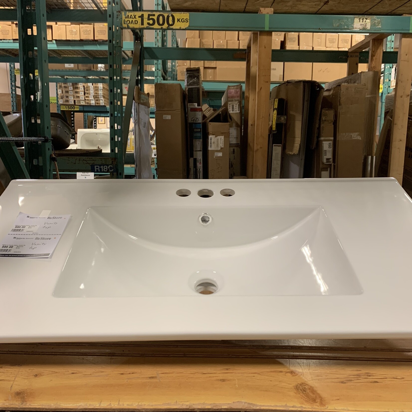 White Vanity Top