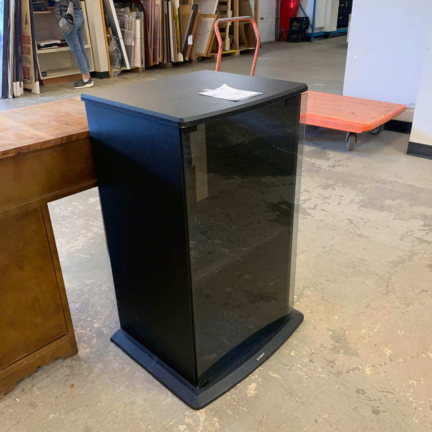 Black Sony Stereo Cabinet