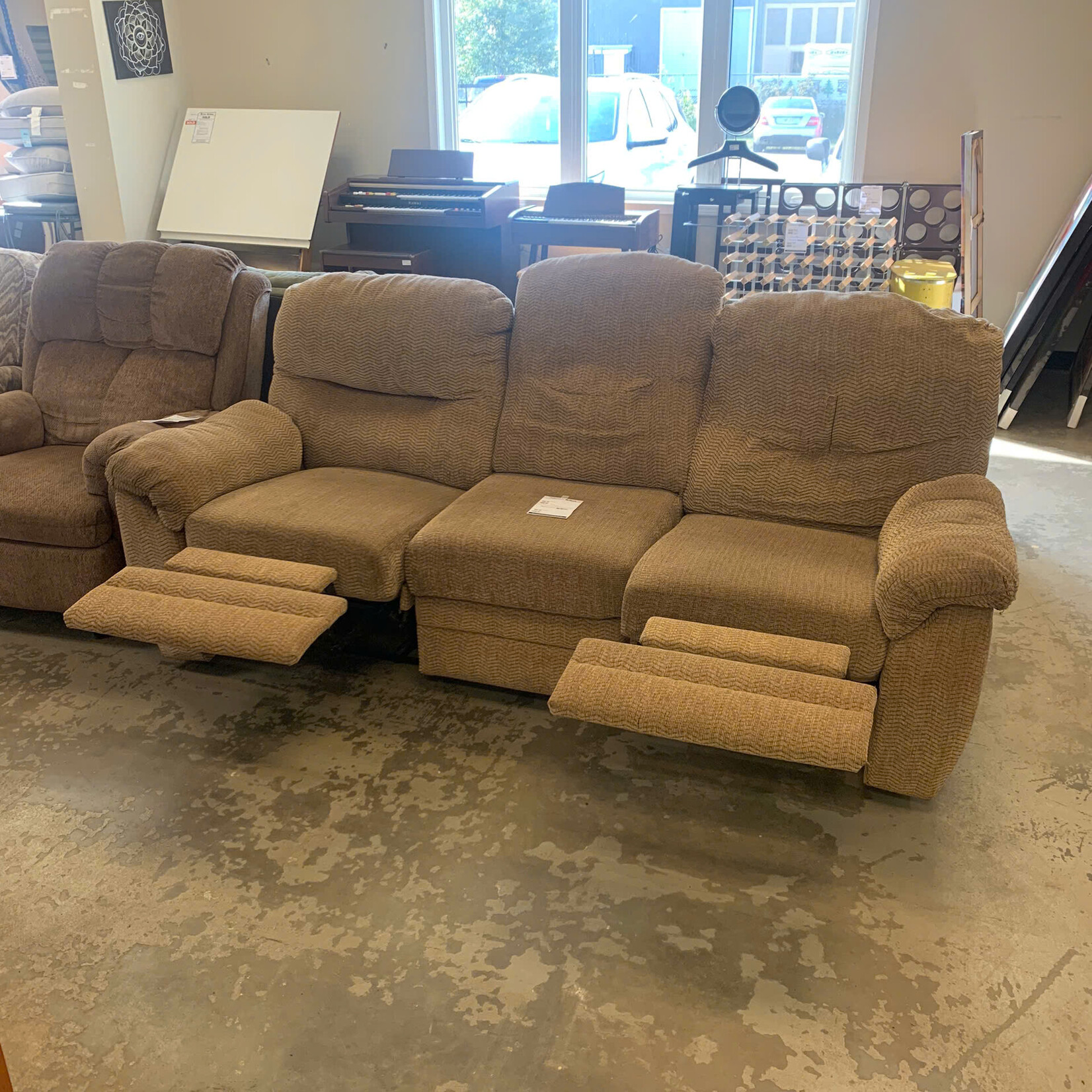 Beige Recliner Couch