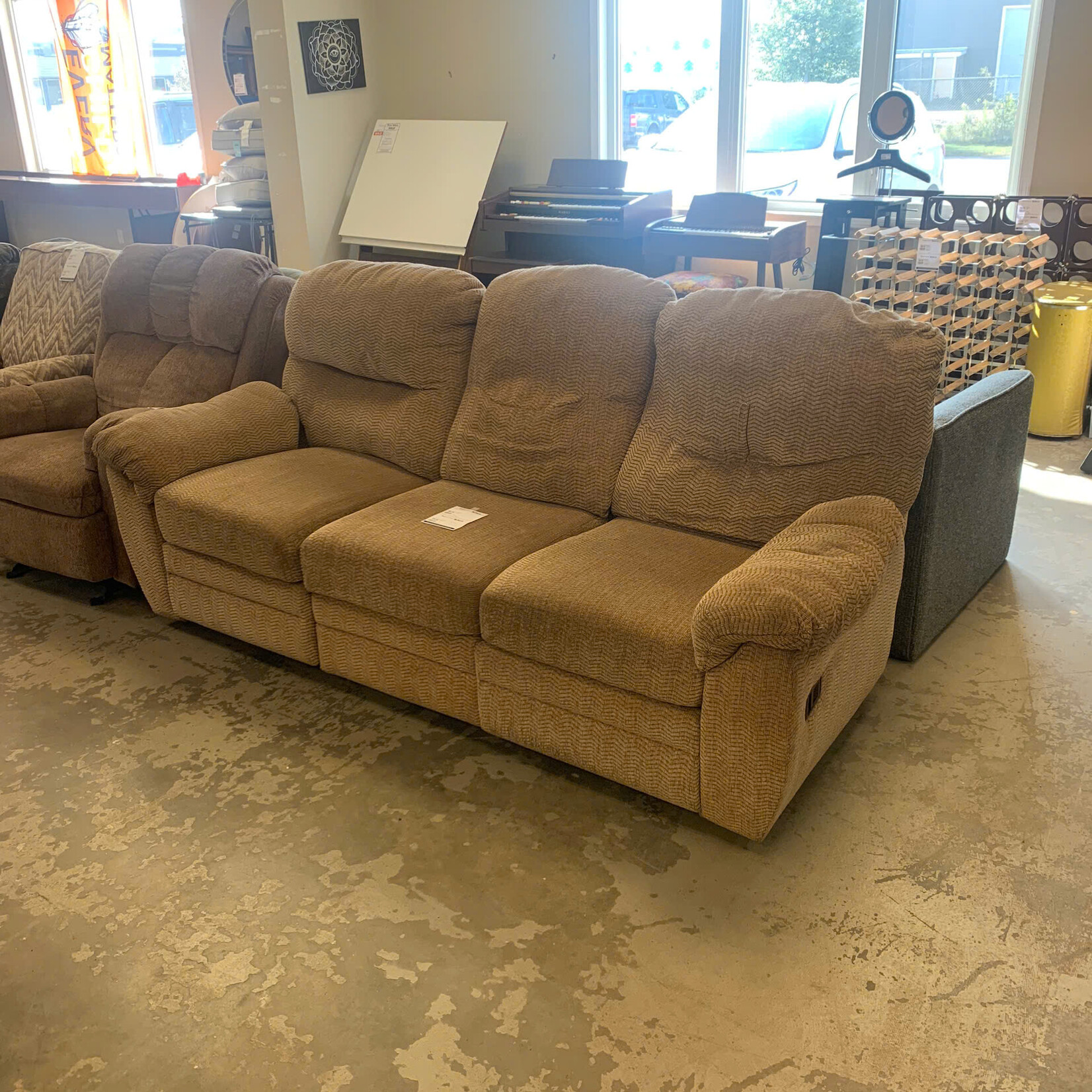 Beige Recliner Couch