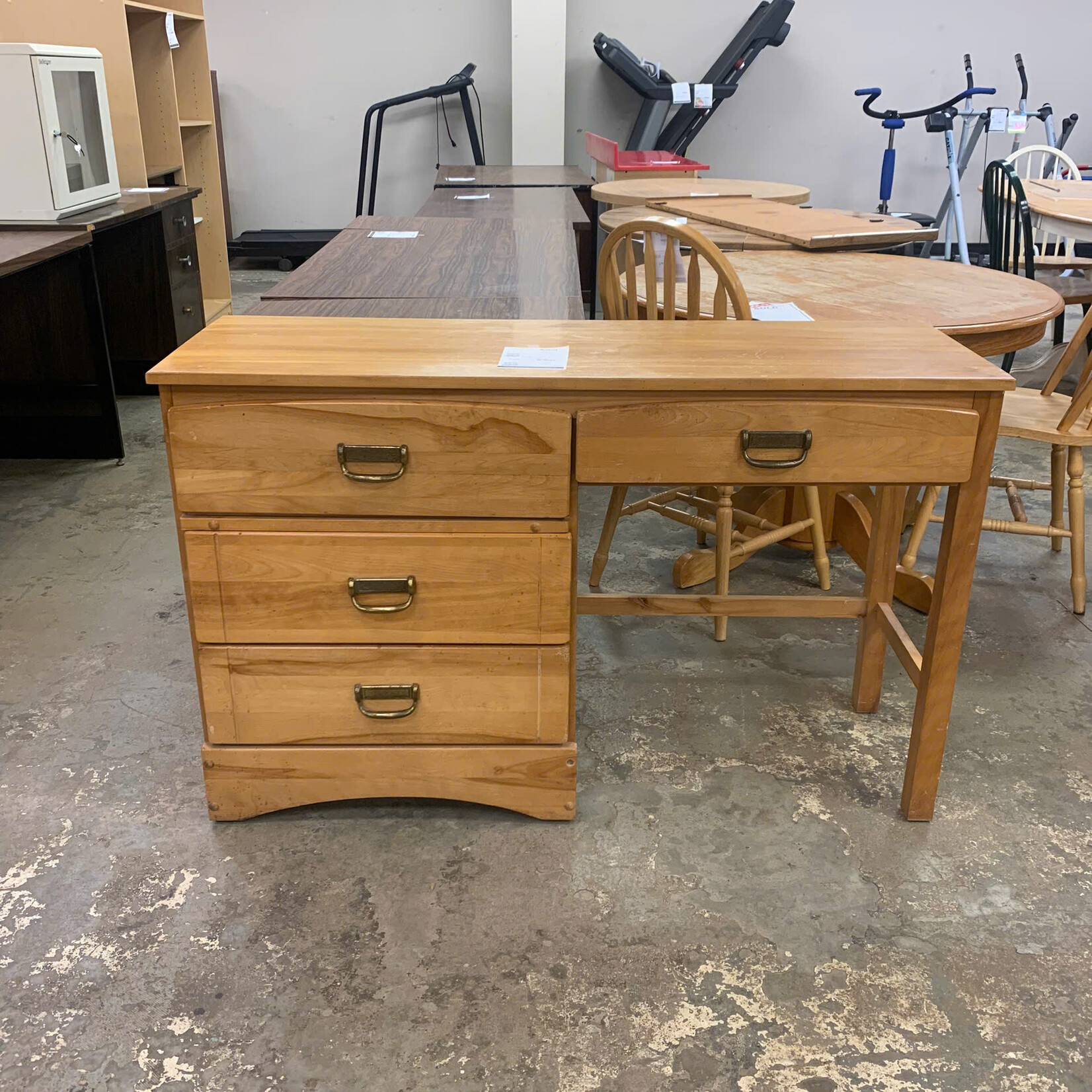 4-Drawer Wooden Desk