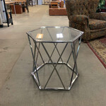 Glass Top End Table