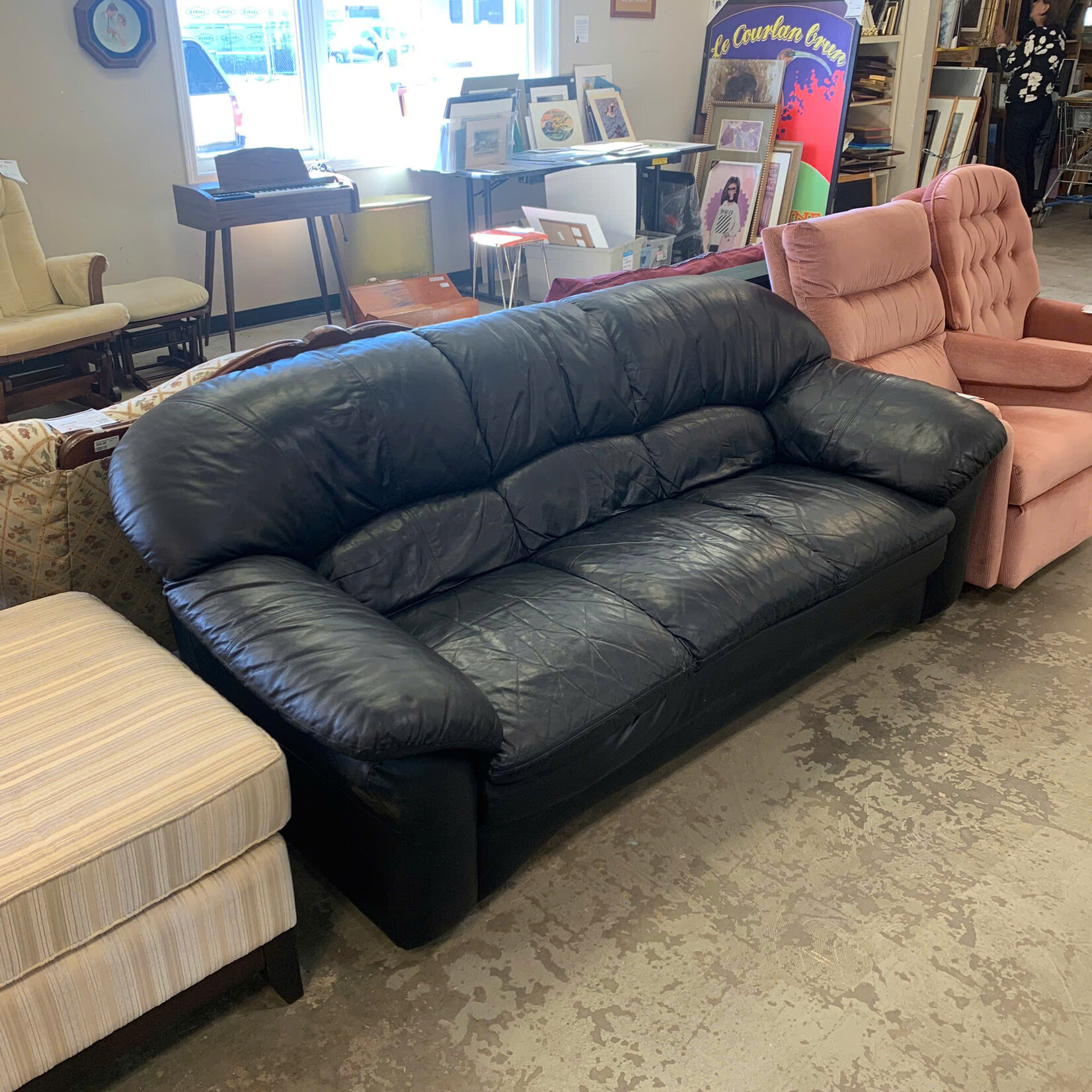 Black Couch Habitat for Humanity ReStore Thunder Bay