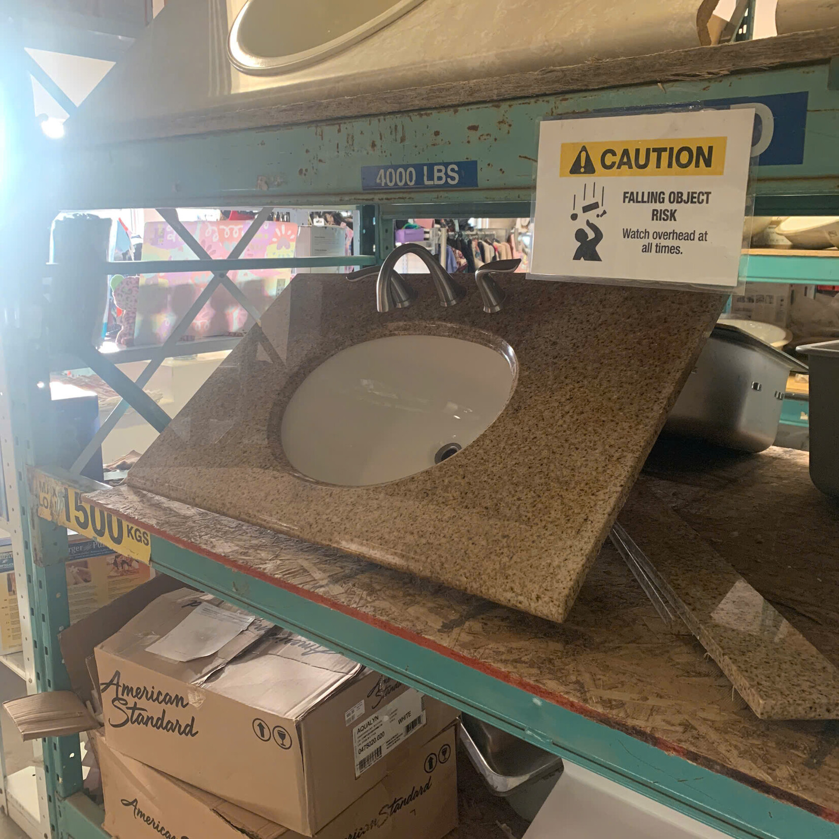 Brown Marble Top Sink Habitat for Humanity ReStore Thunder Bay