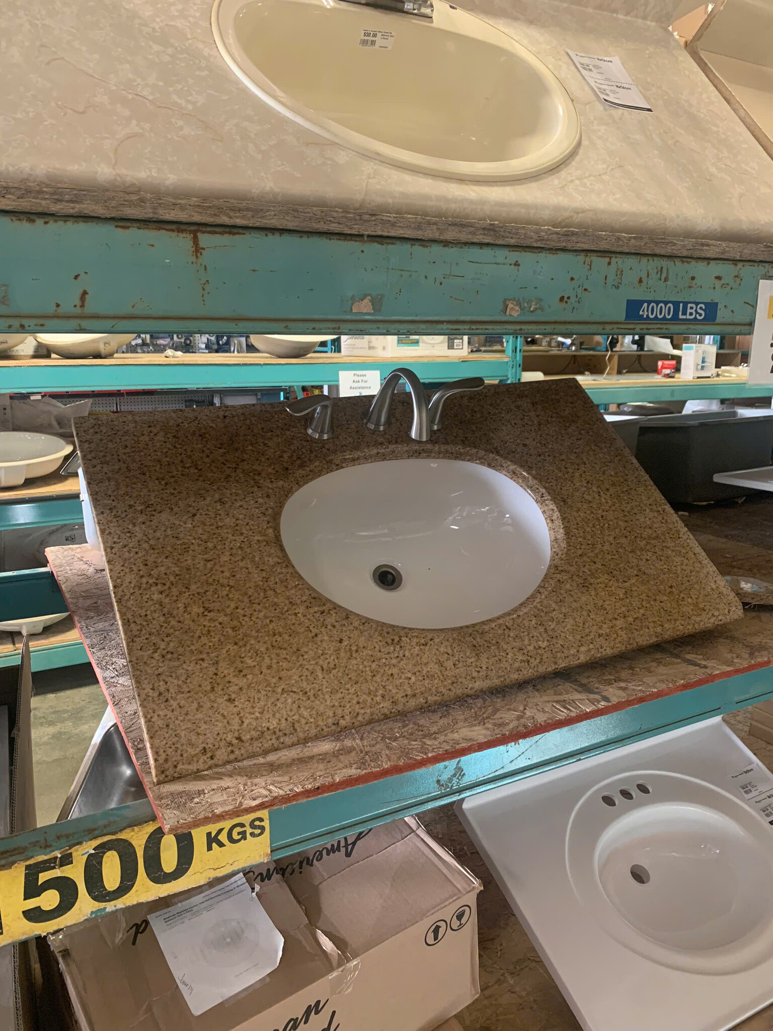 Brown Marble Top Sink Habitat for Humanity ReStore Thunder Bay