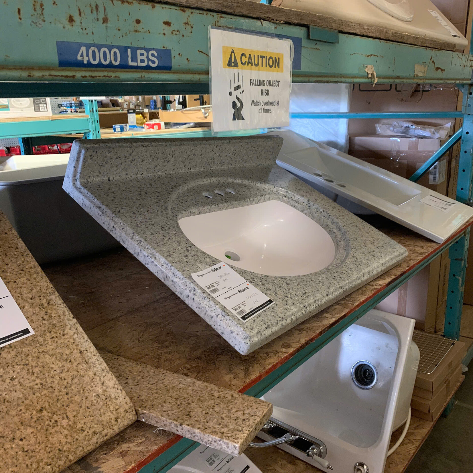 Grey Speckled Bathroom Sink Habitat for Humanity ReStore Thunder Bay