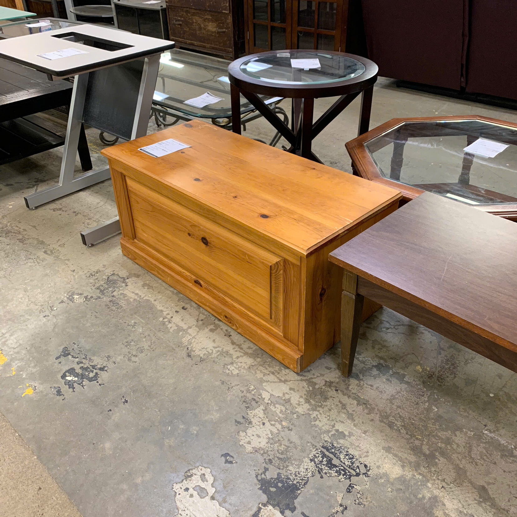 Varnished Oak Chest Habitat for Humanity ReStore Thunder Bay
