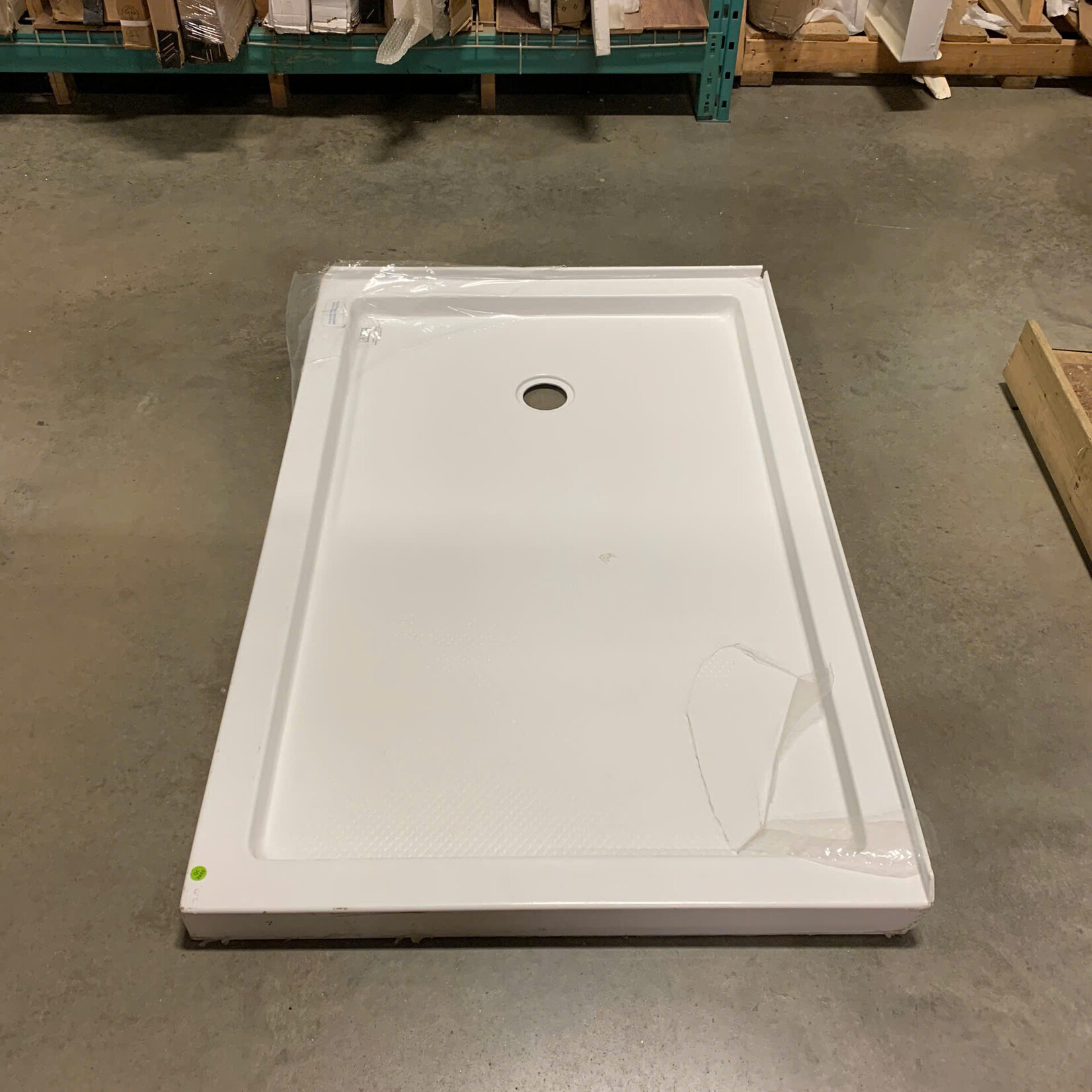 Rectangular White Shower Base