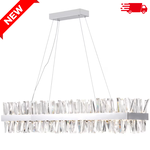 Chrome Rectangular Chandelier