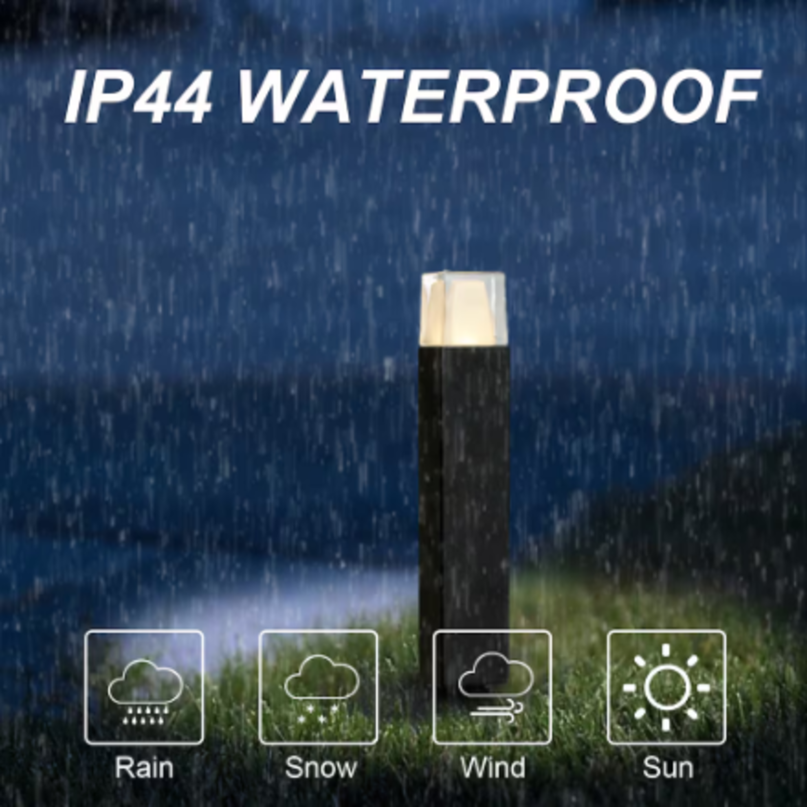 Black LED Pathway Light