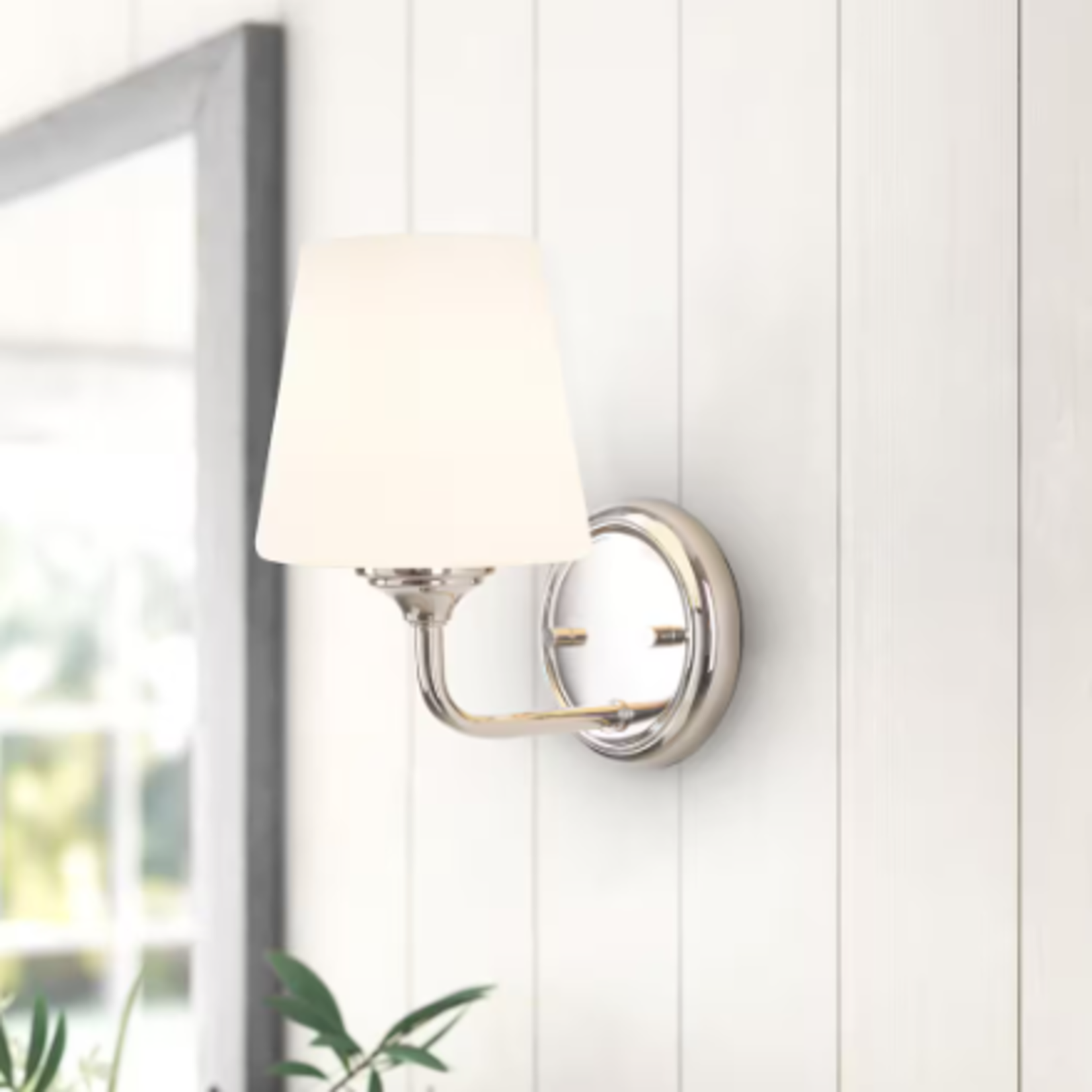 Nickel 1-Light Vanity Fixture