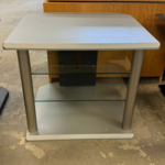 Grey 2-Shelf TV Stand