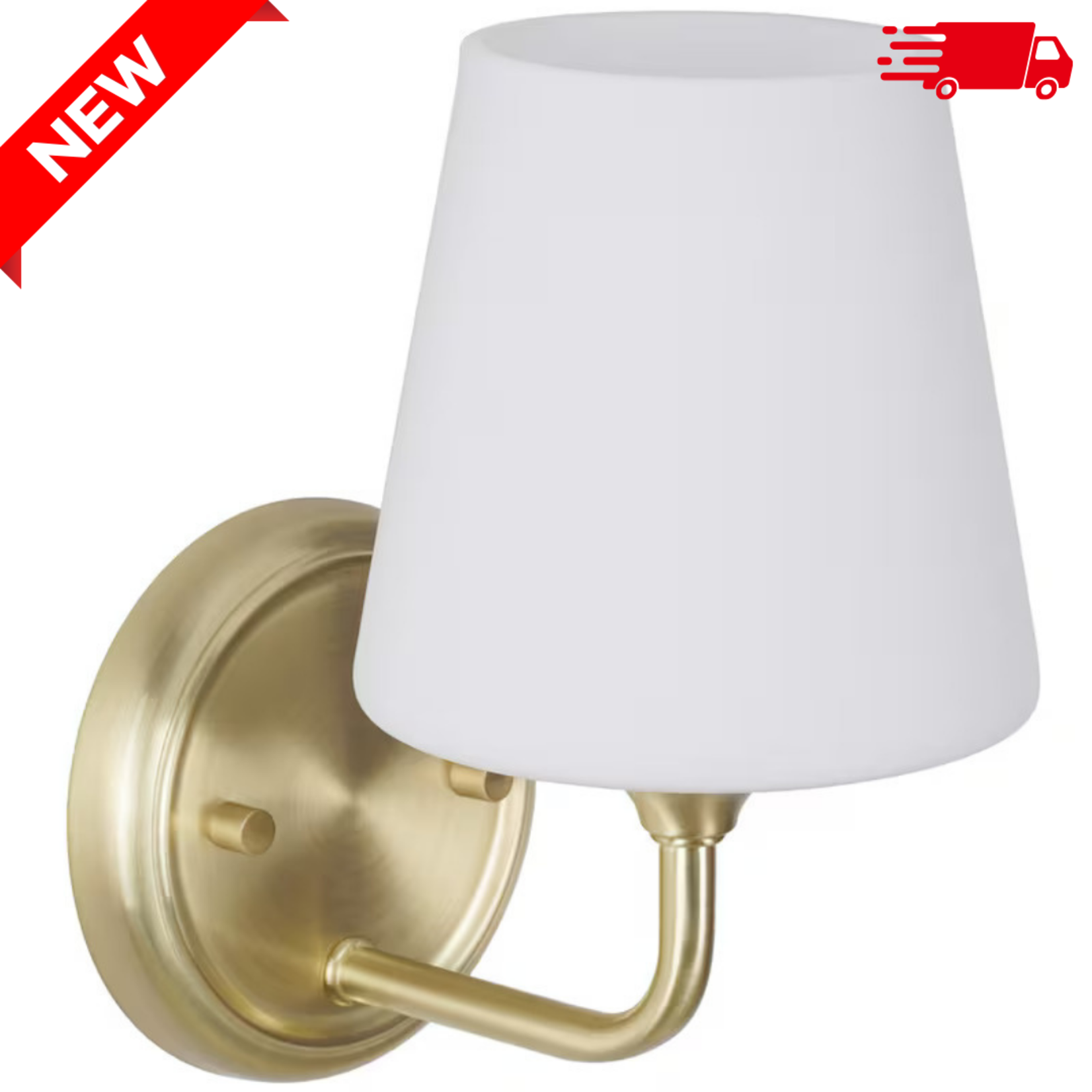 Gold 1-Light Vanity Fixture