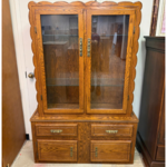 Vintage 2-Glass Door Cabinet