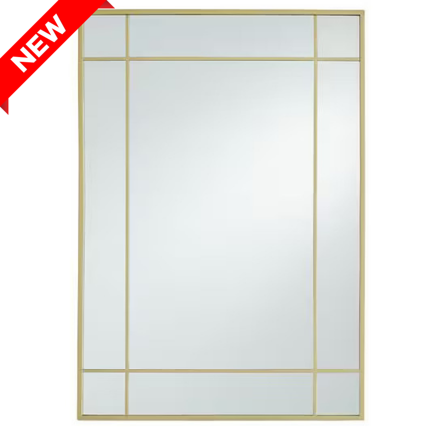Brass Framed Wall Mirror