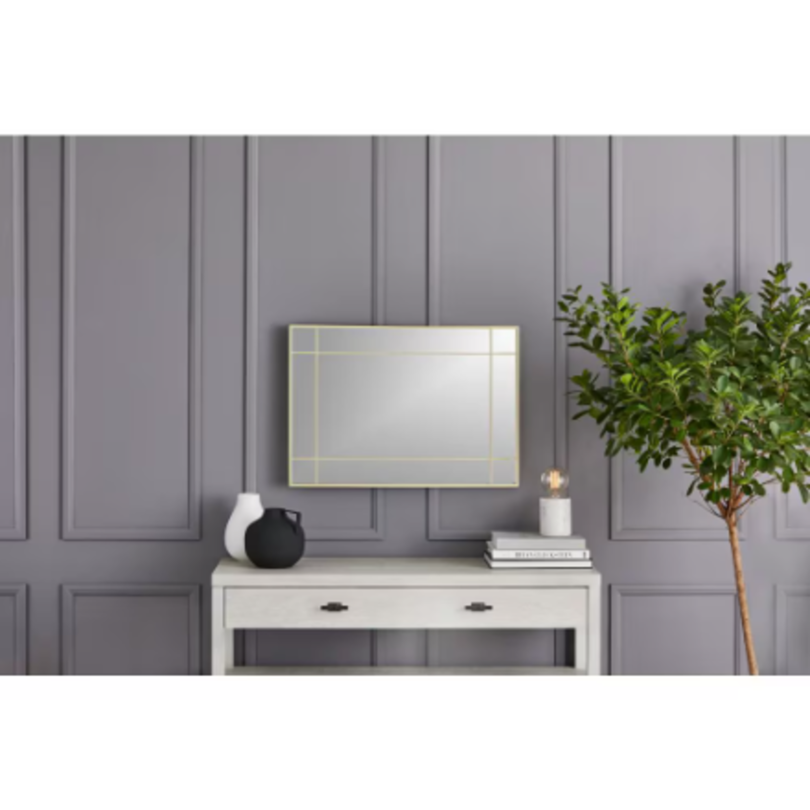 Brass Framed Wall Mirror