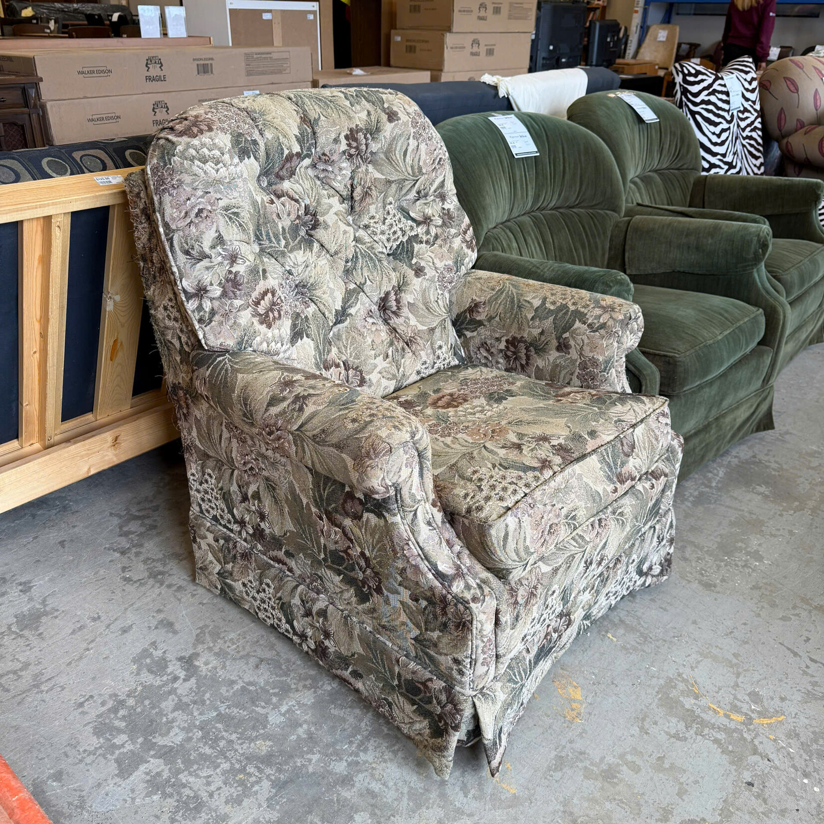 Floral Armchair