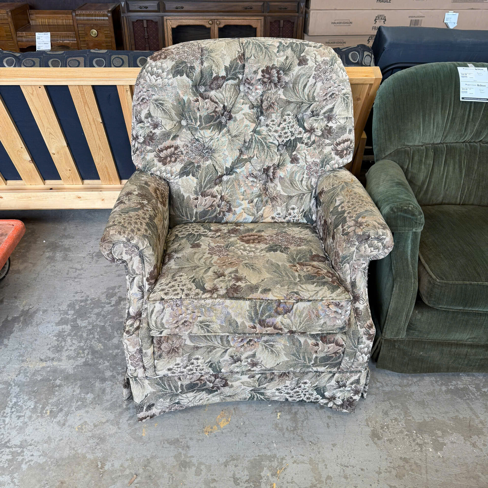 Floral Armchair