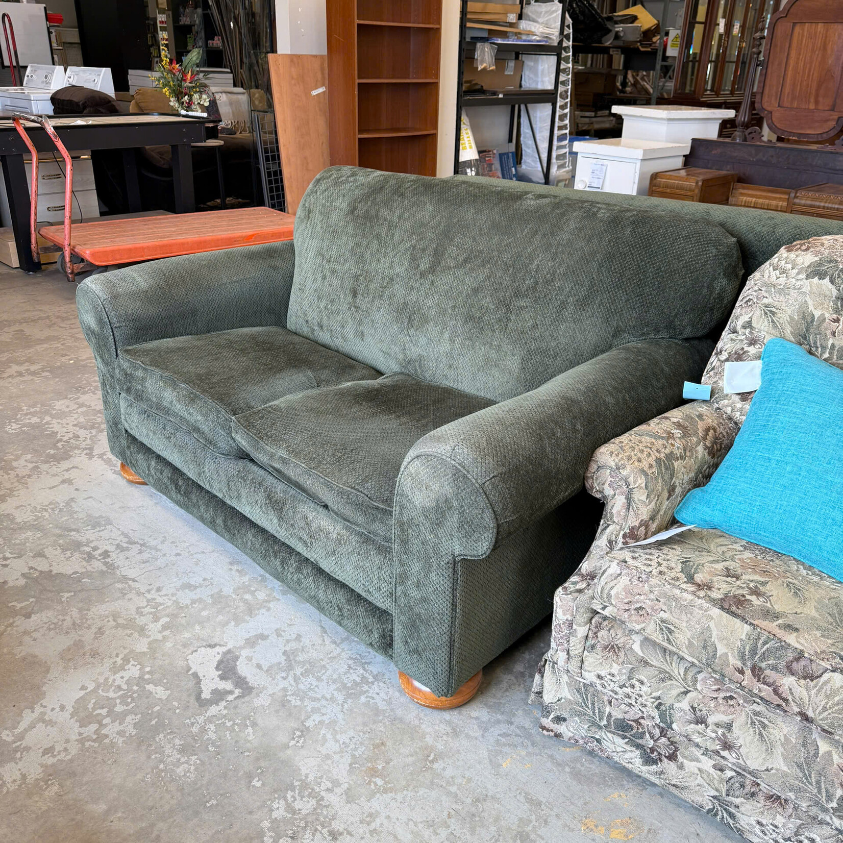 Green Love Seat