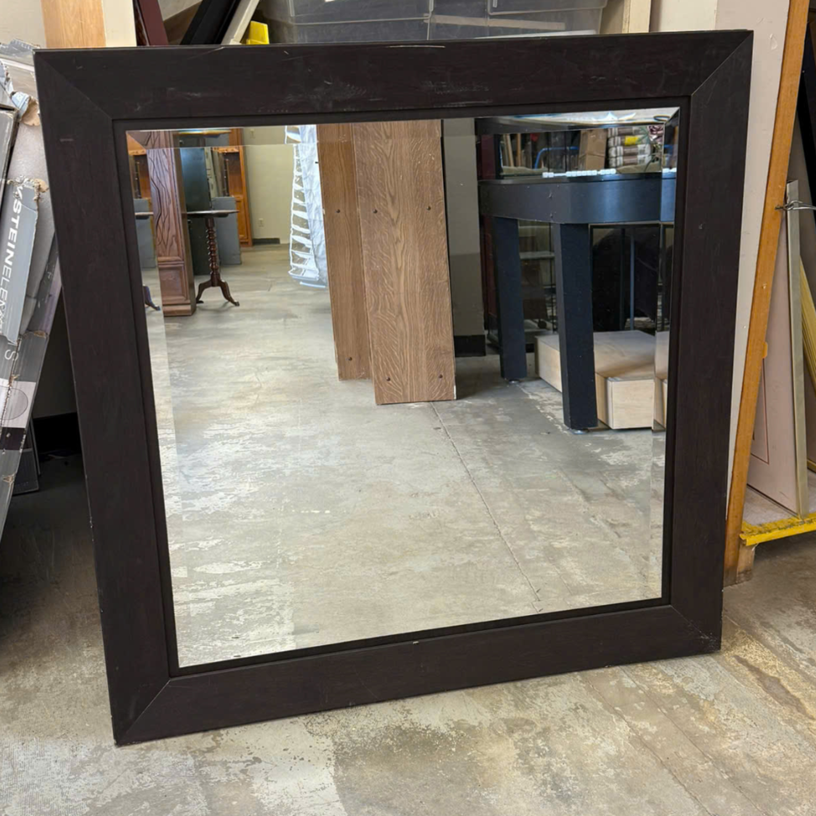 Dark Square Frame Mirror