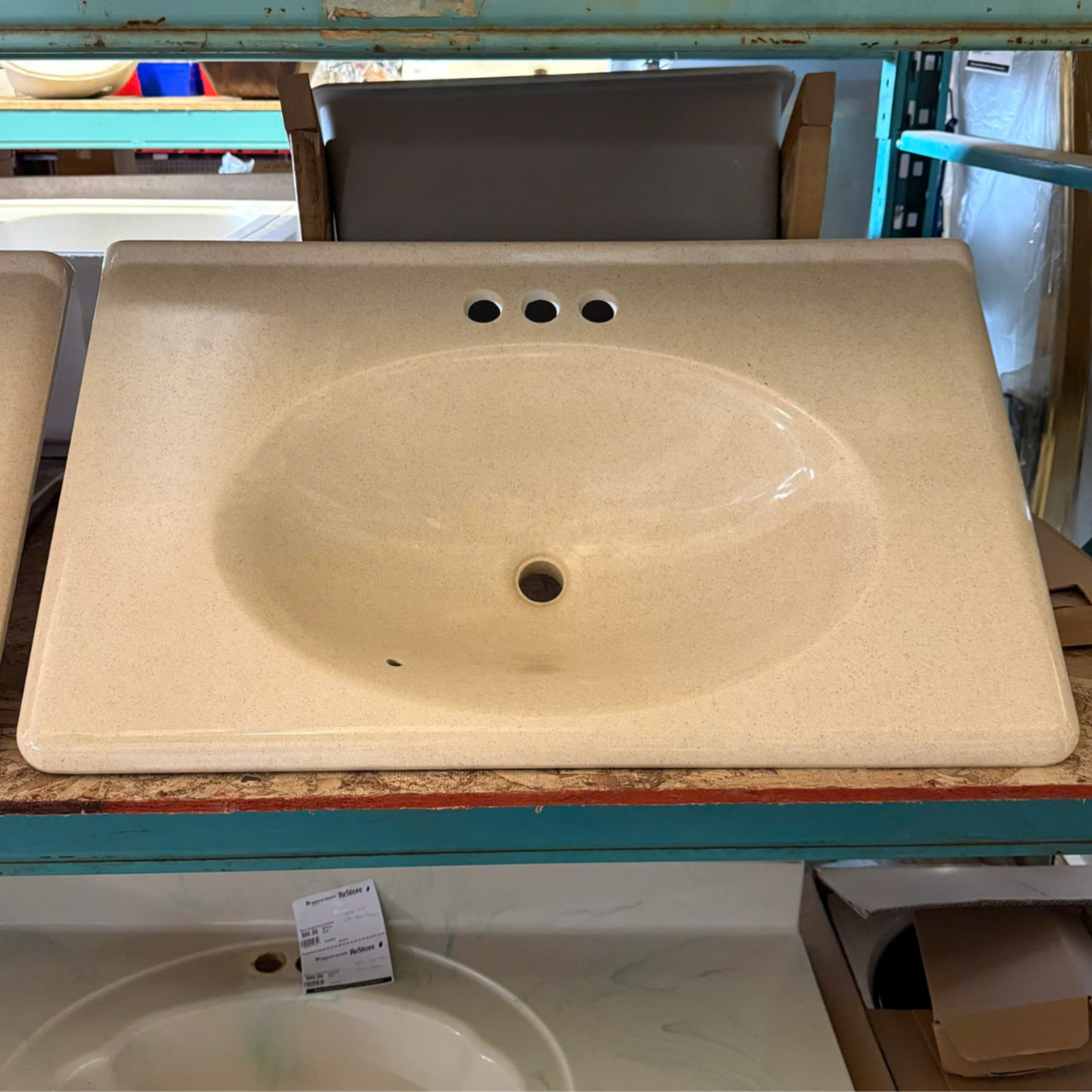 Beige Bathroom Sink