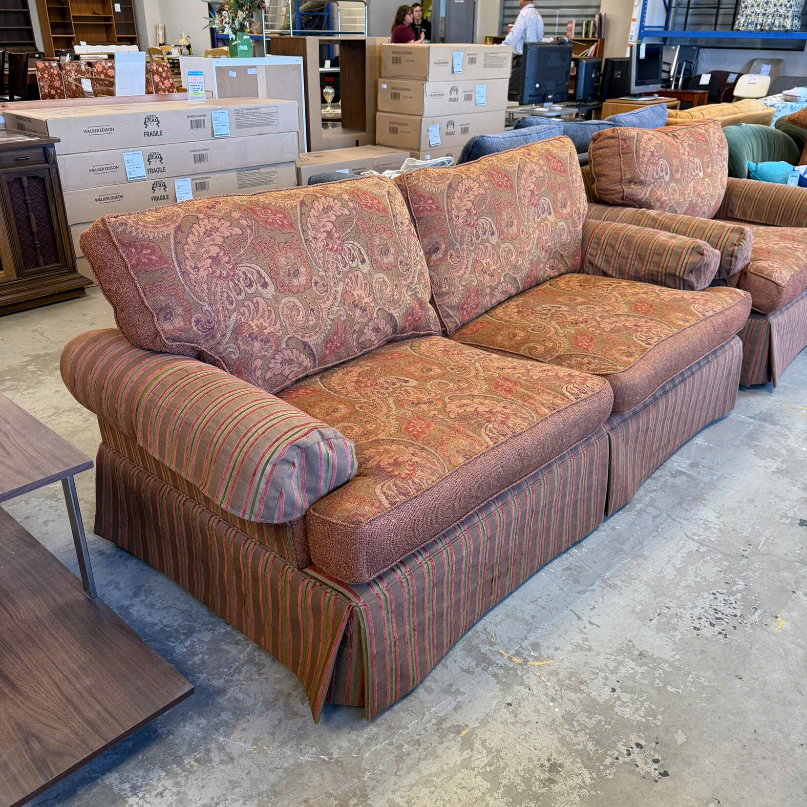 Brown Fabric Couch