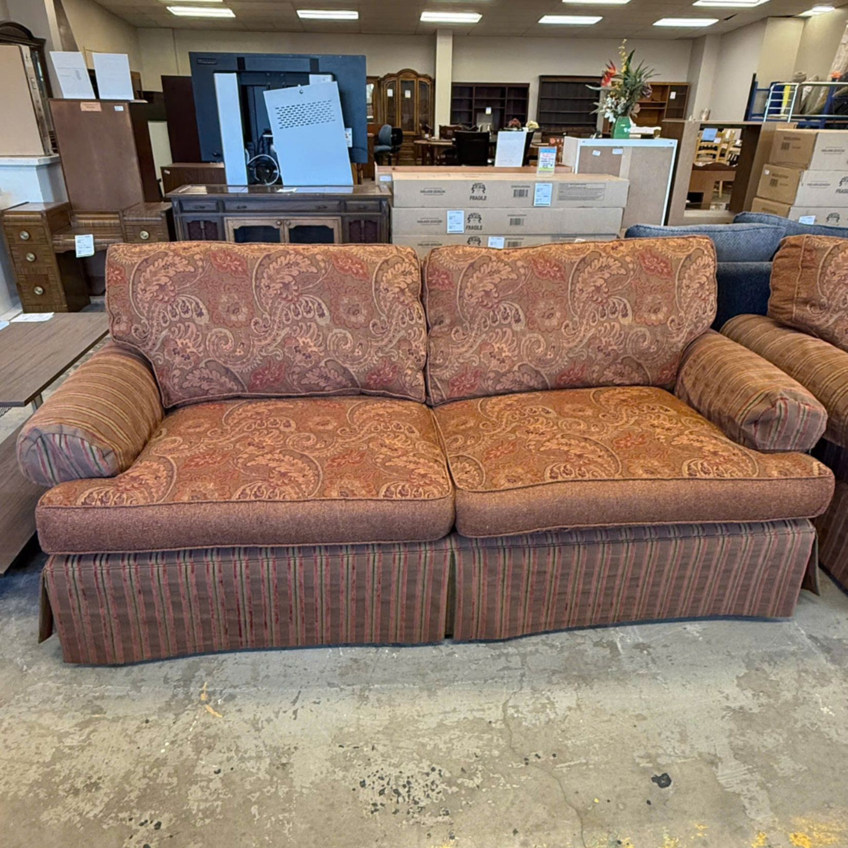 Brown Fabric Couch