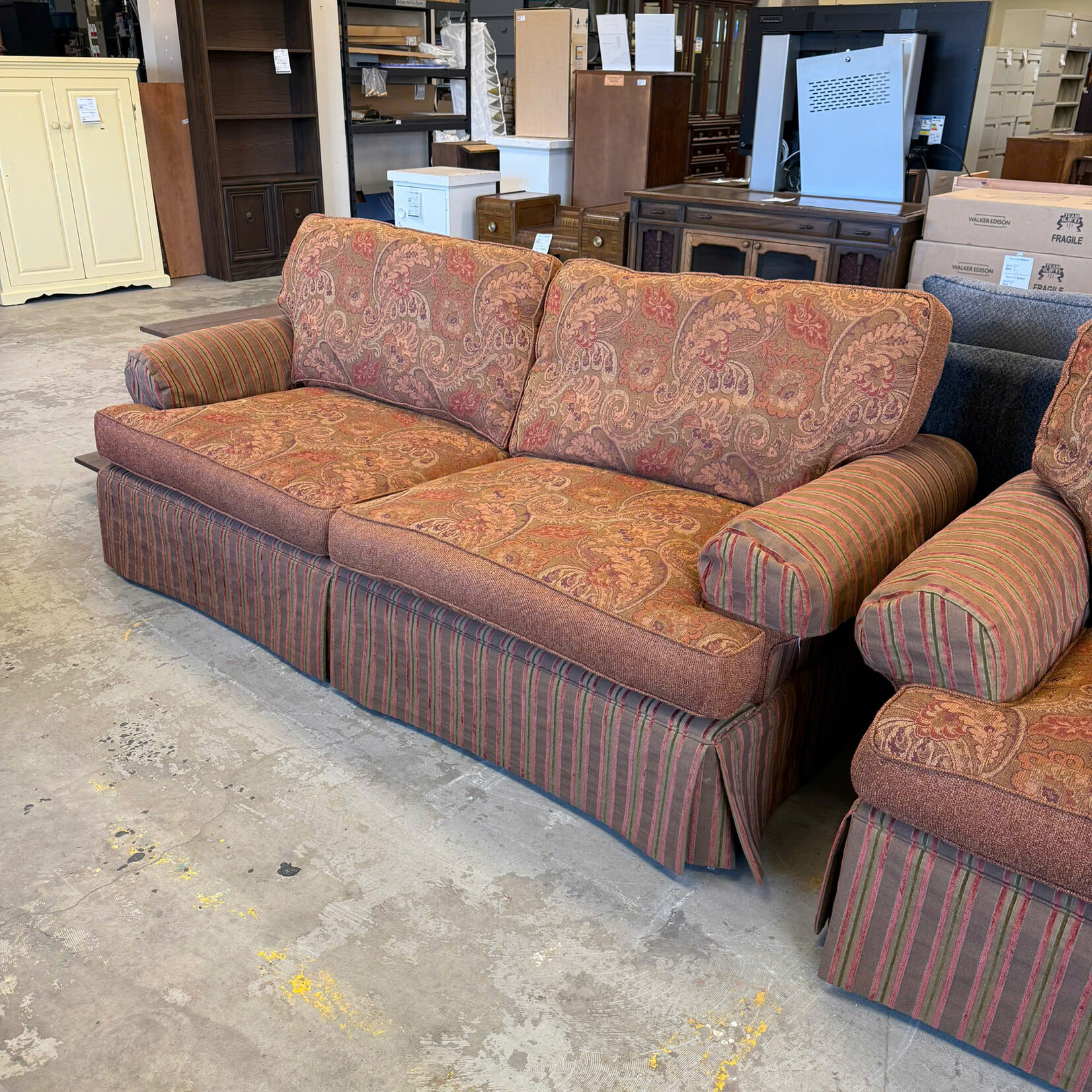 Brown Fabric Couch
