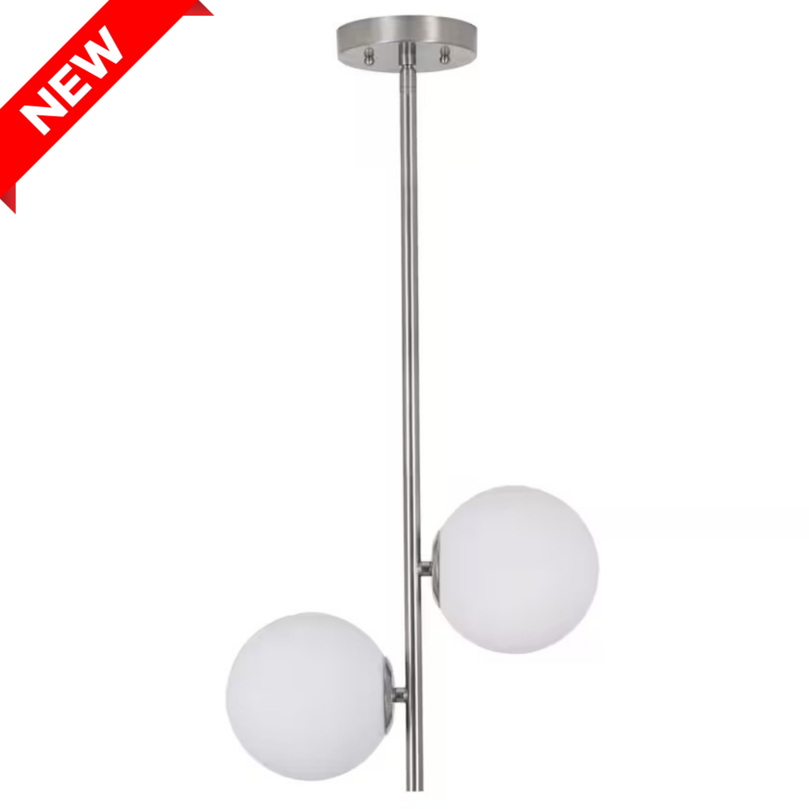 2- Light Brushed Nickel Pendant